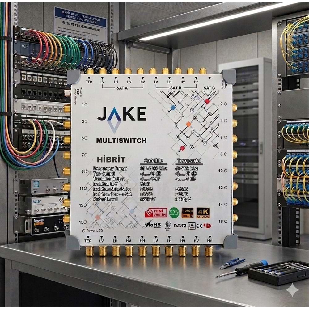 Jake 10/40 Hibrit Merkezi Anten Santrali