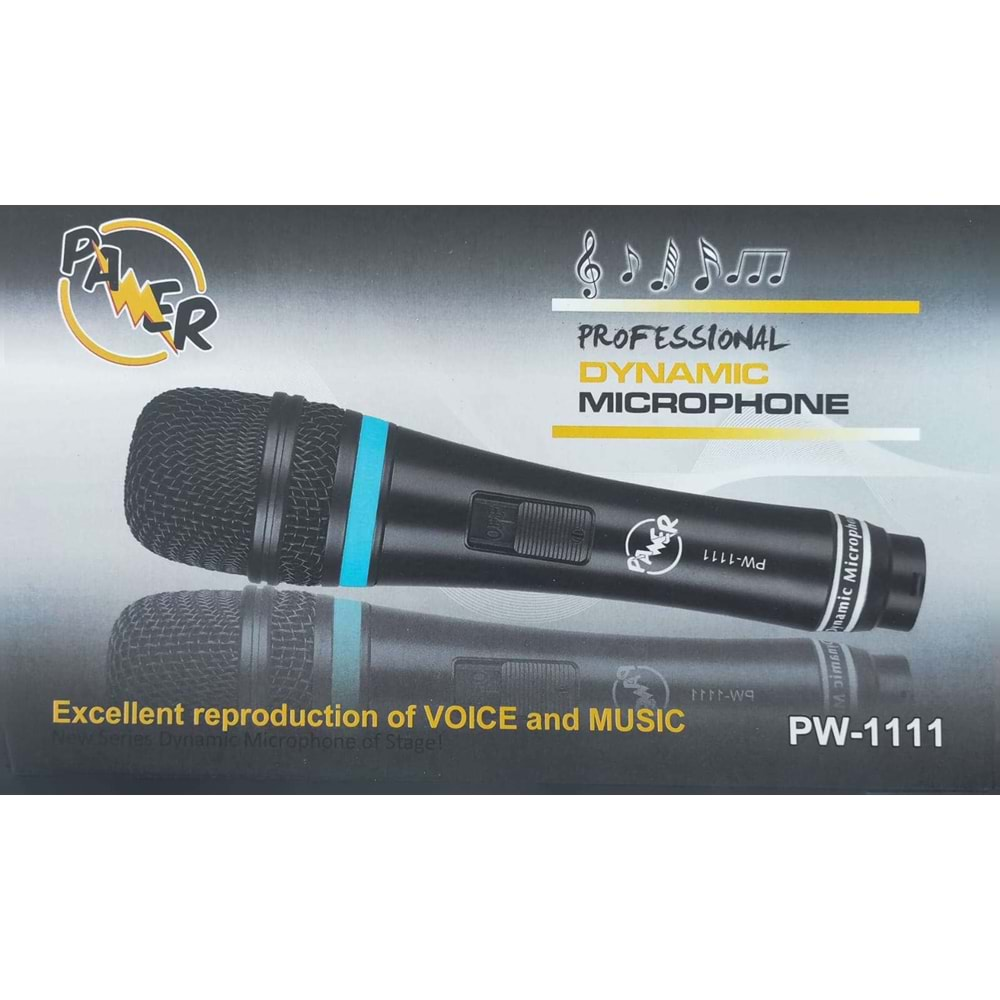 PAWER PW-1111 PROFESYONEL EL MİKROFON