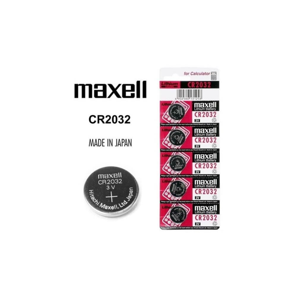 Maxell Cr2032 Lityum Düğme Pil 3V