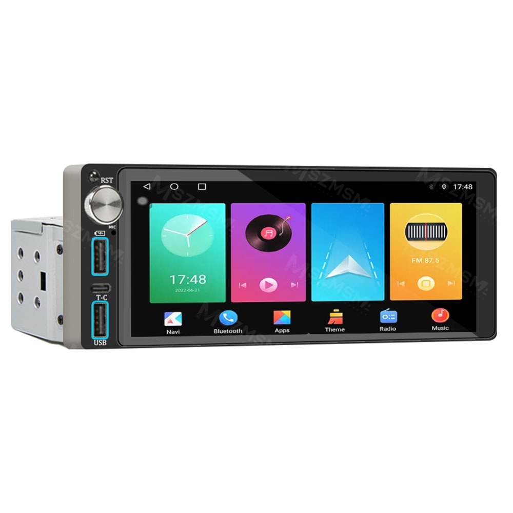 Megavox Mgx 686 Android Multimedya 2gb-32gb İnce Kasa Universal Oto Teyp