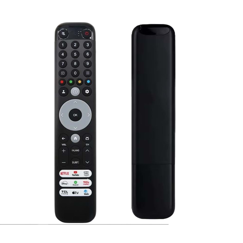 TCL RM-L1910E Netflix-Prime Video-Guard-Media-Youtube Tuşlu Ses Komutsuz LCD LED Tv Kumandası