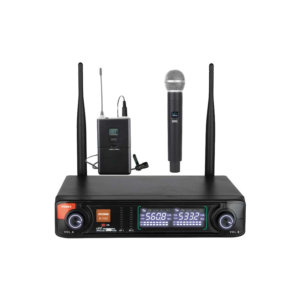 Rose R-702-EY 1-El 1-Yaka Telsiz Mikrofon