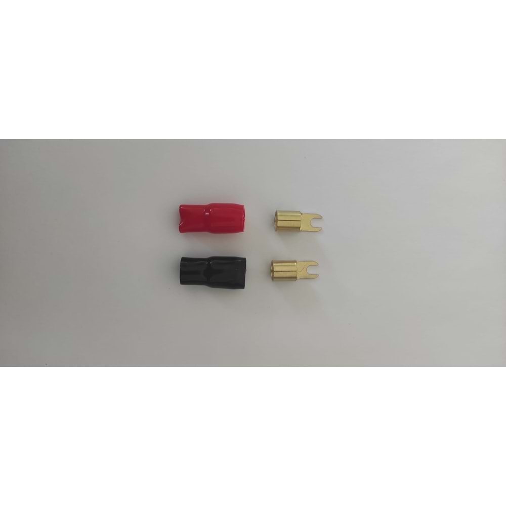 50 Adet Kavanozda Çatal Amfi Kablo Ucu 10 mm