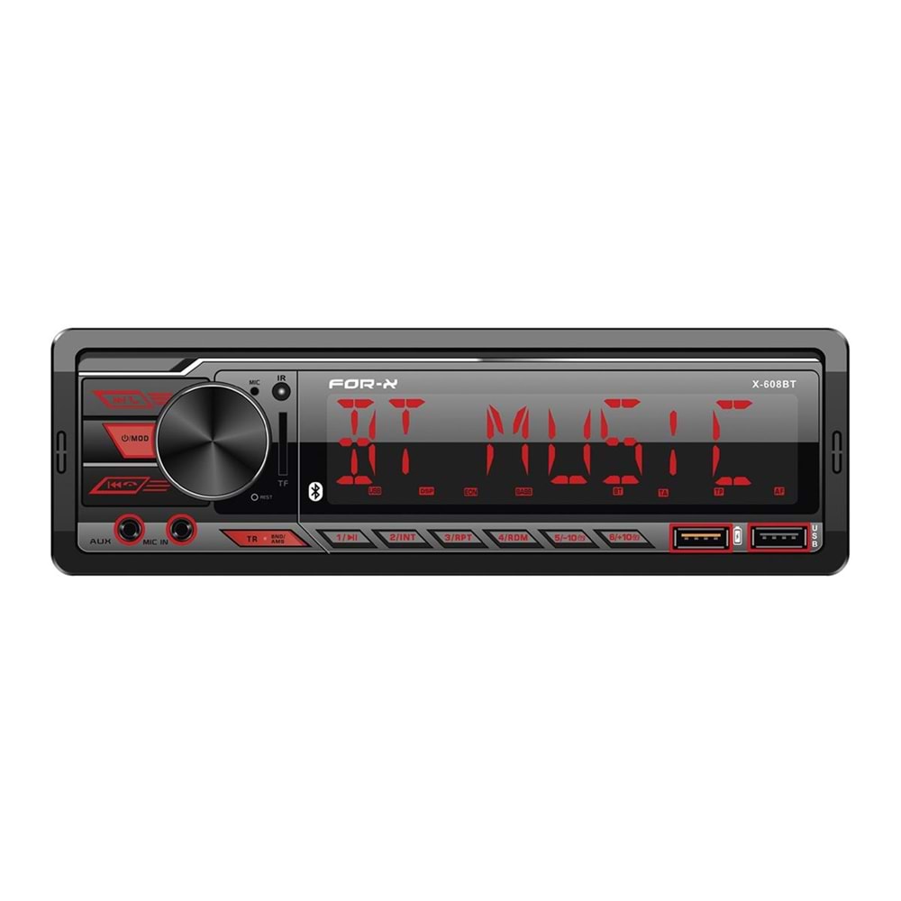 For-x X-608BT 4x60 Watt Oto Teyp