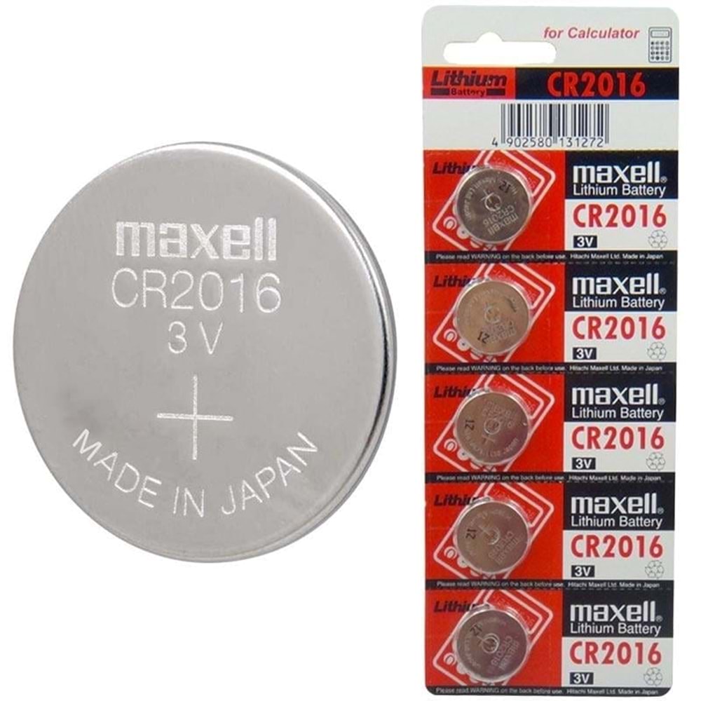 Maxell Cr2016 Lityum Düğme Pil 3V