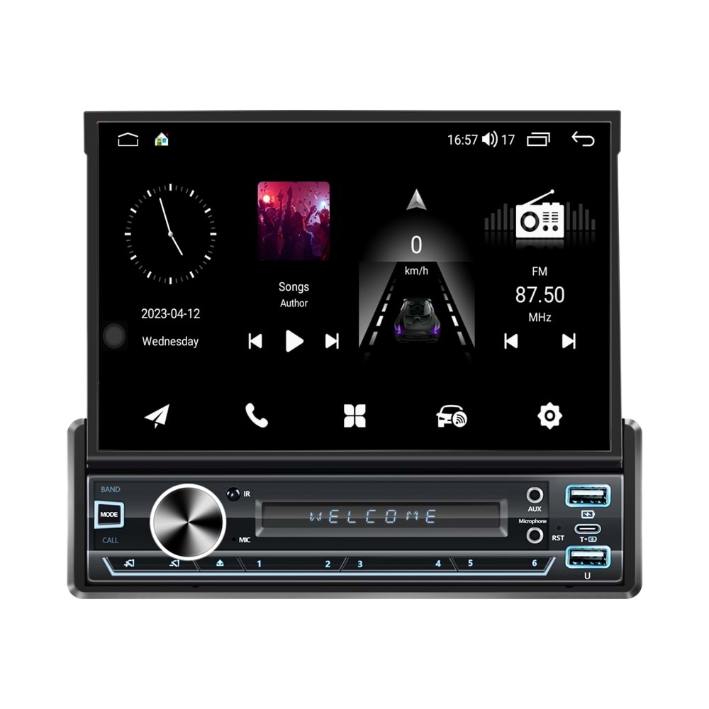 Megavox MGX-1662 7 İnç Android İndach Teyp