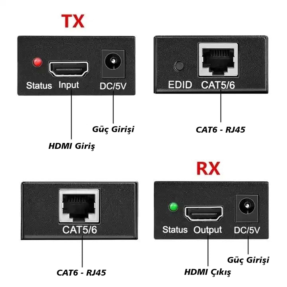 HDMI CAT6 60 METRE UZATICI EXTENDER