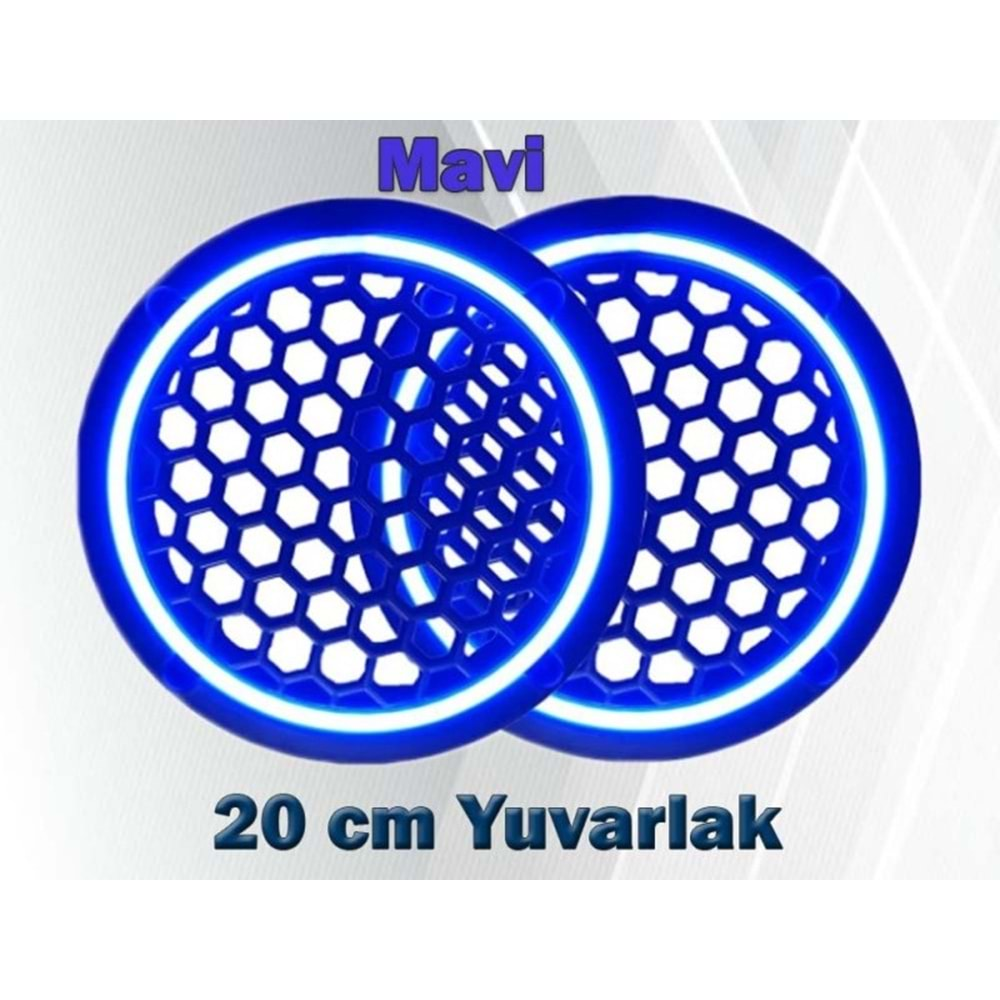 20 CM MAVİ IŞIKLI HOPARLÖR KAPAĞI