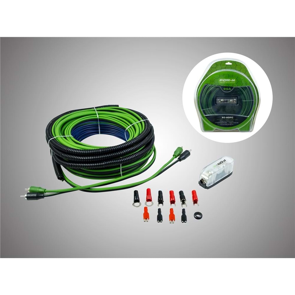 For-x XC-8 OFC Yeşil Power Kablo