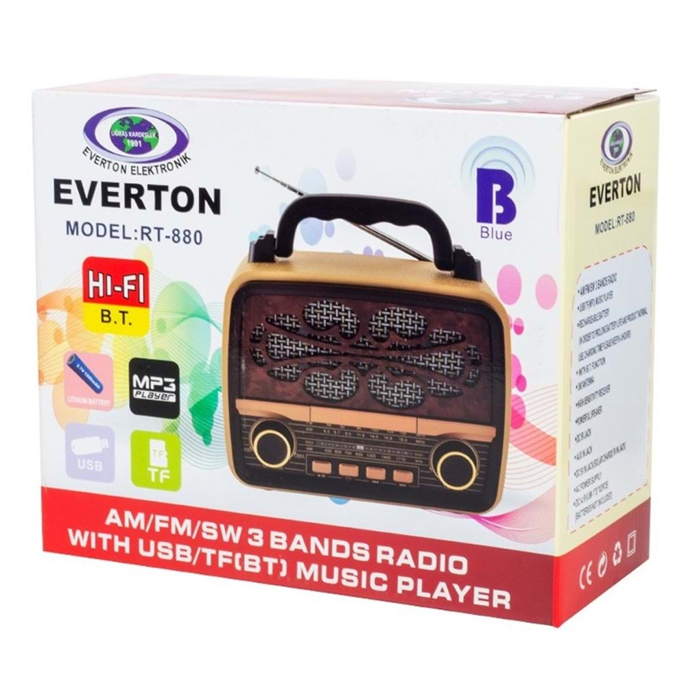 Everton RT-880 Bluetooth Nostaljik Radyo