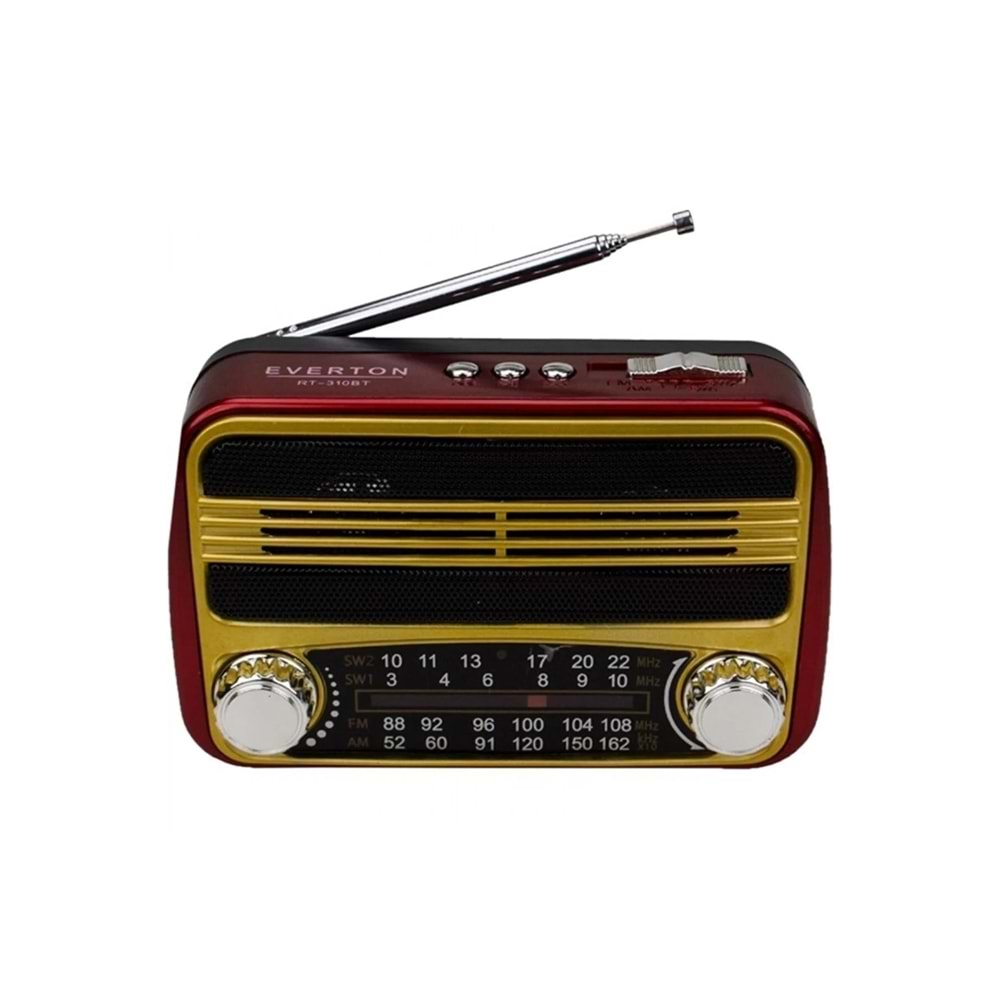 Everton RT-310BT Bluetooth FM Radyo USB Ve TF Kart Destekli Nostalji Müzik Kutusu