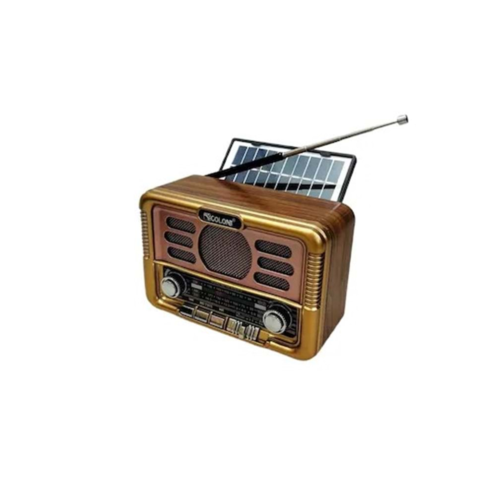 Everton RT-671 USB Solar Panelli Nostaljik Radyo