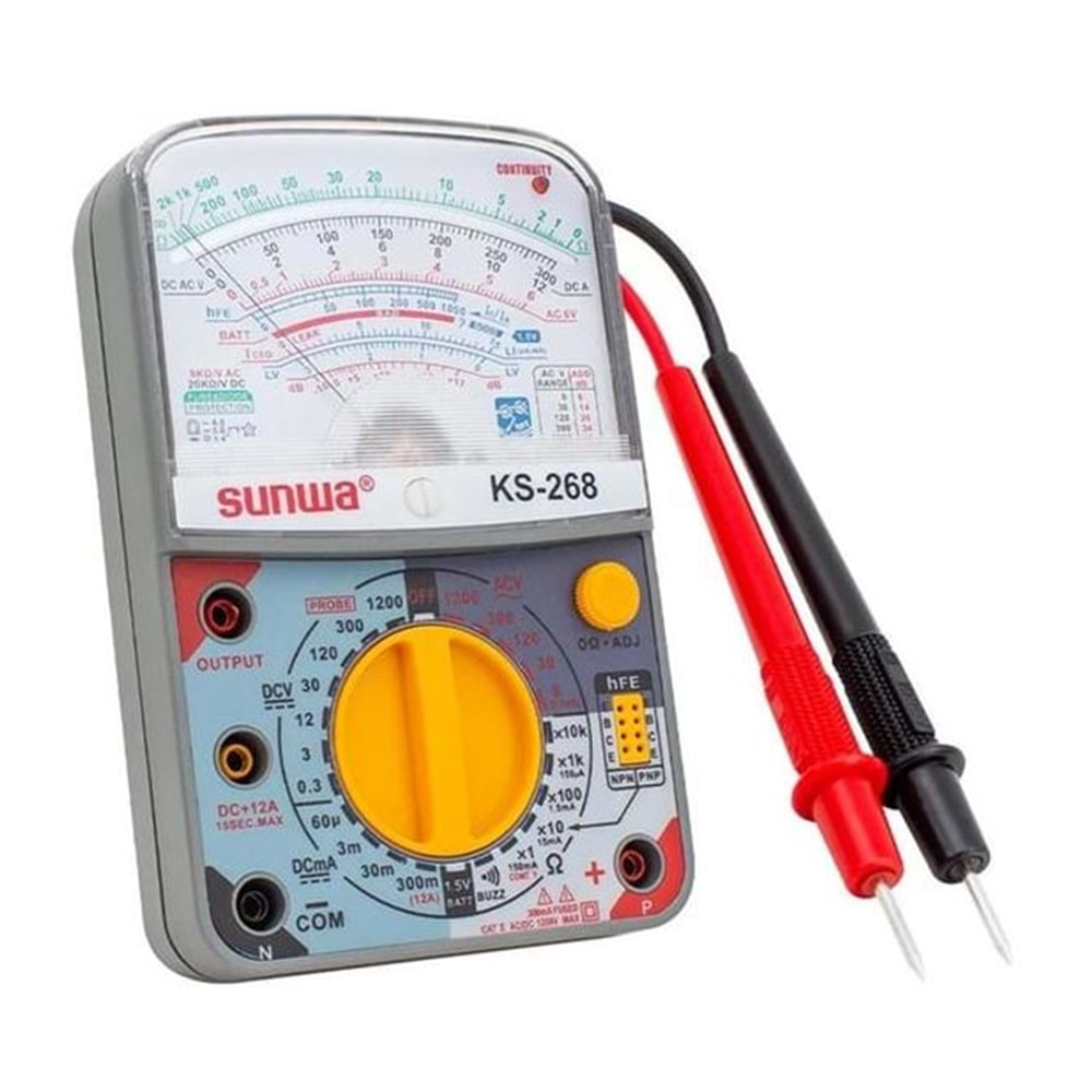 Sunwa KS-268 Analog Multimetre Ölçü Aleti