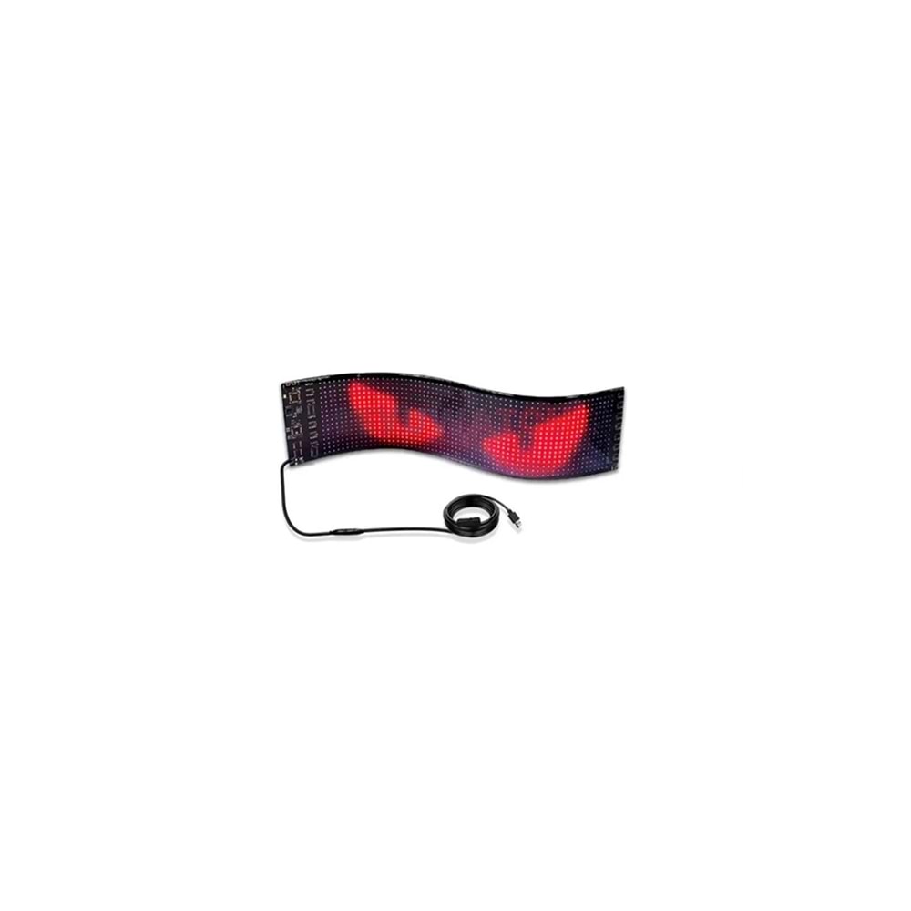 Pixel Led Panel Animasyon Yazı 12X60cm Çok Renkli
