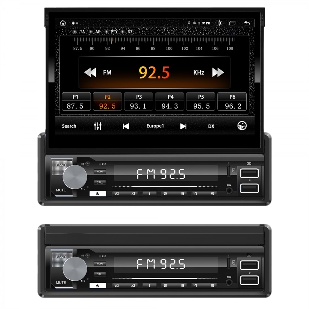 Megavox MGX-184 İndash 4*60 Watt 7 Renk Oto Teyp