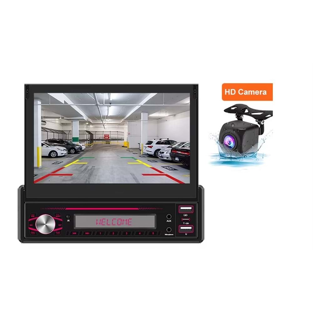 Megavox MGX-183 İndash 4*60 Watt 7 Renk Oto Teyp