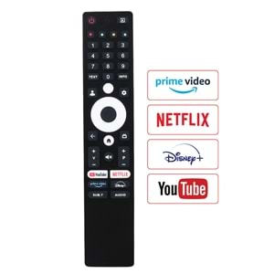 Strong*Profilo*Onvo Google Tv Netflıx - Youtube - Prıme Vıdeo - Dısney+ Tuşlu Ses Komutlu Lcd-Led Tv Kumanda