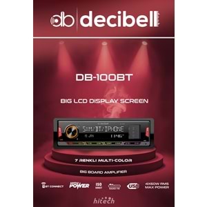 Desibell DB-100BT 4X60 Watt Oto Teyp