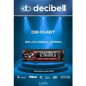 Desibell DB-104BT 4X60 Watt Oto Teyp