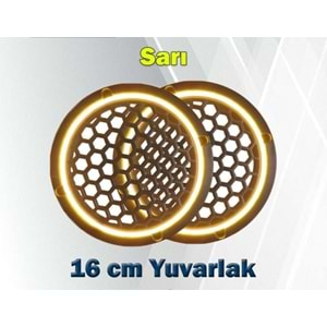 16 CM SARI IŞIKLI HOPARLÖR KAPAĞI