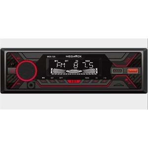 Megavox MGX-720 4X60W 7 Renkli Oto Teyp