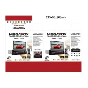 Megavox MGX-184 İndash 4*60 Watt 7 Renk Oto Teyp
