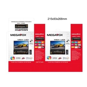 Megavox MGX-183 İndash 4*60 Watt 7 Renk Oto Teyp