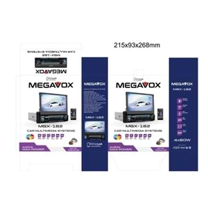 Megavox MGX-182 İndash 4*60 Watt 7 Renk Oto Teyp