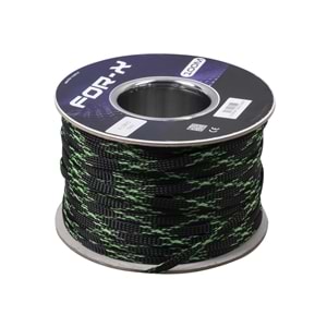 For-x X-106YS 6mm Yeşil Siyah Kablo Çorabı 100m