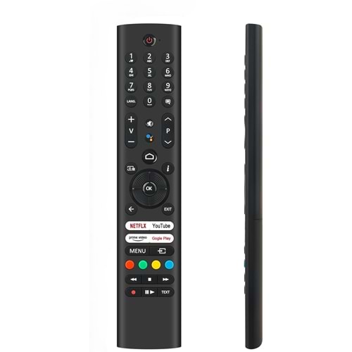 Telefunken Netflix-Youtube-Prime Video- Google Play Tuşlu Led Tv Kumandası