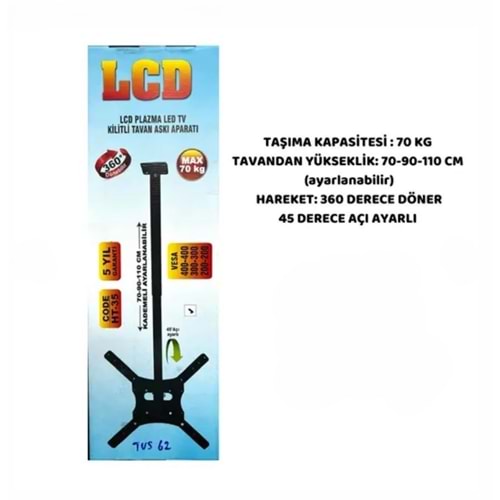 Swat Tavan Askı Aparatı 40-55 İnç Arası