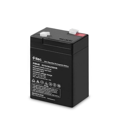 Ttec Akü 6V 4 Ah Siyah Kuru Akü