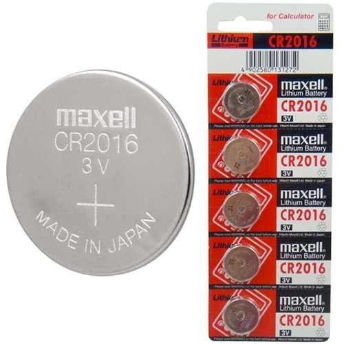 Maxell Cr2016 Lityum Düğme Pil 3V