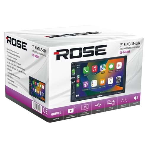 Rose DC-6450 Bt Kablolu Android Dauble Multimedia