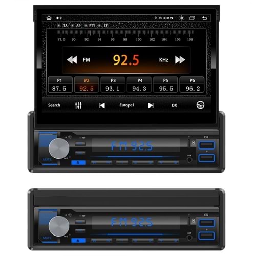Megavox MGX-182 İndash 4*60 Watt 7 Renk Oto Teyp