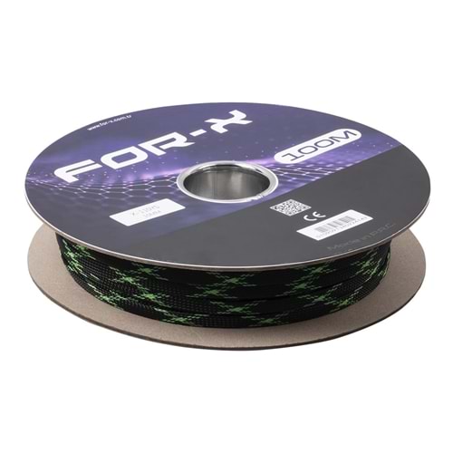 For-x X-110 YS 10mm Kırmızı Siyah Kablo Çorabı 100m