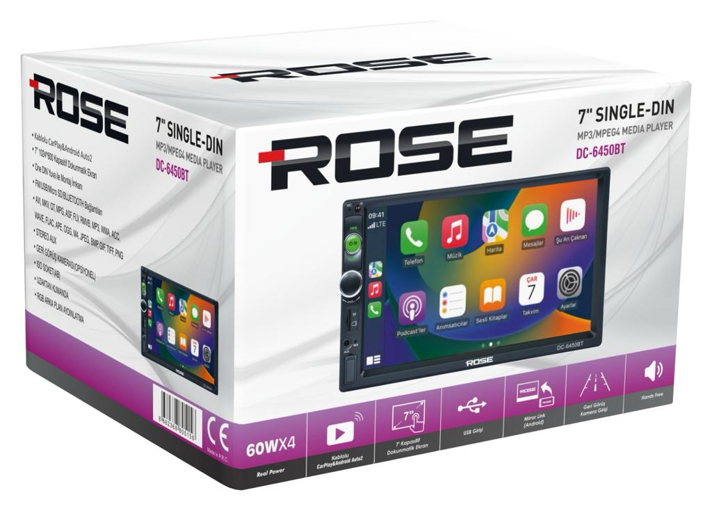 Rose DC-6450 Bt Kablolu Android Dauble Multimedia