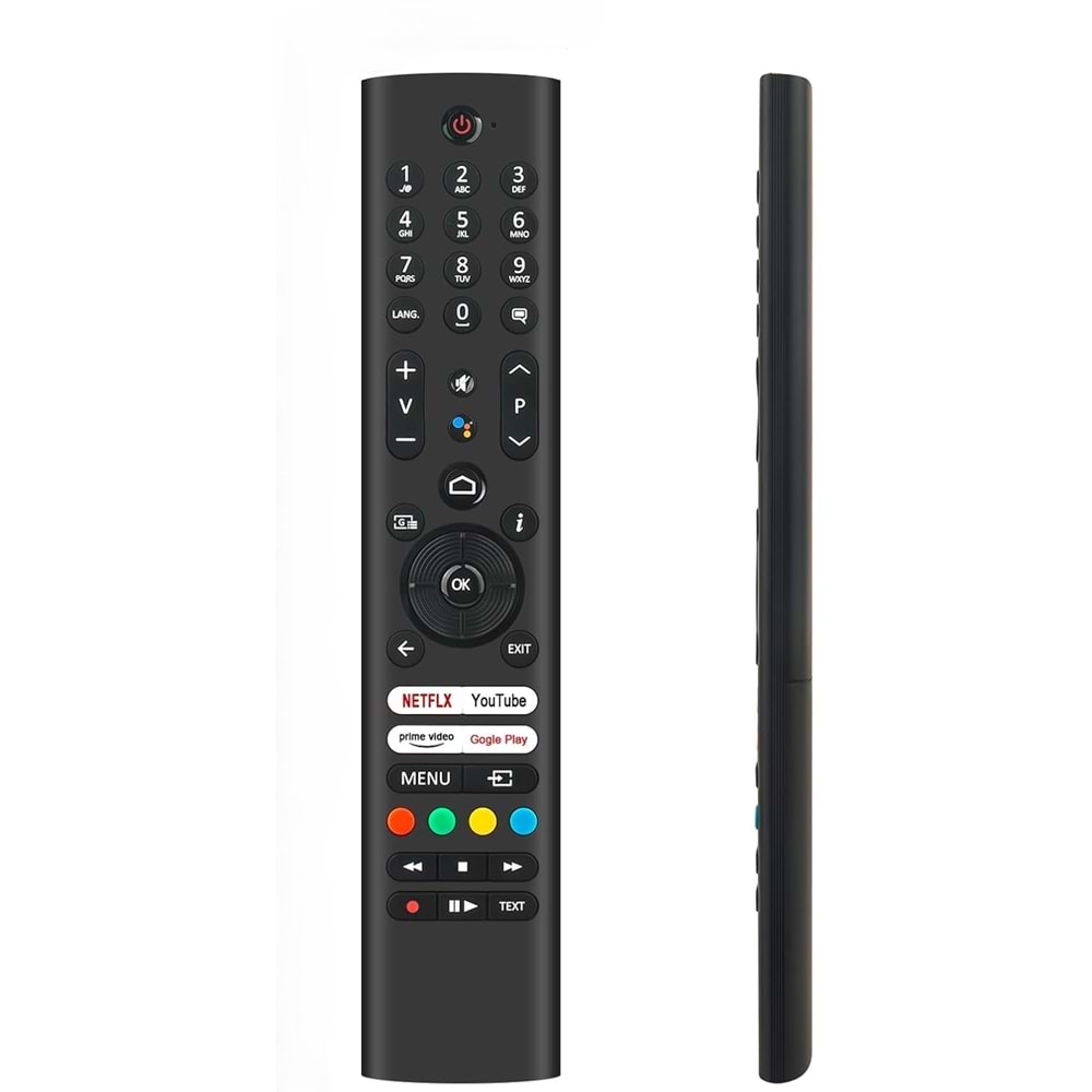 Telefunken Netflix-Youtube-Prime Video- Google Play Tuşlu Led Tv Kumandası