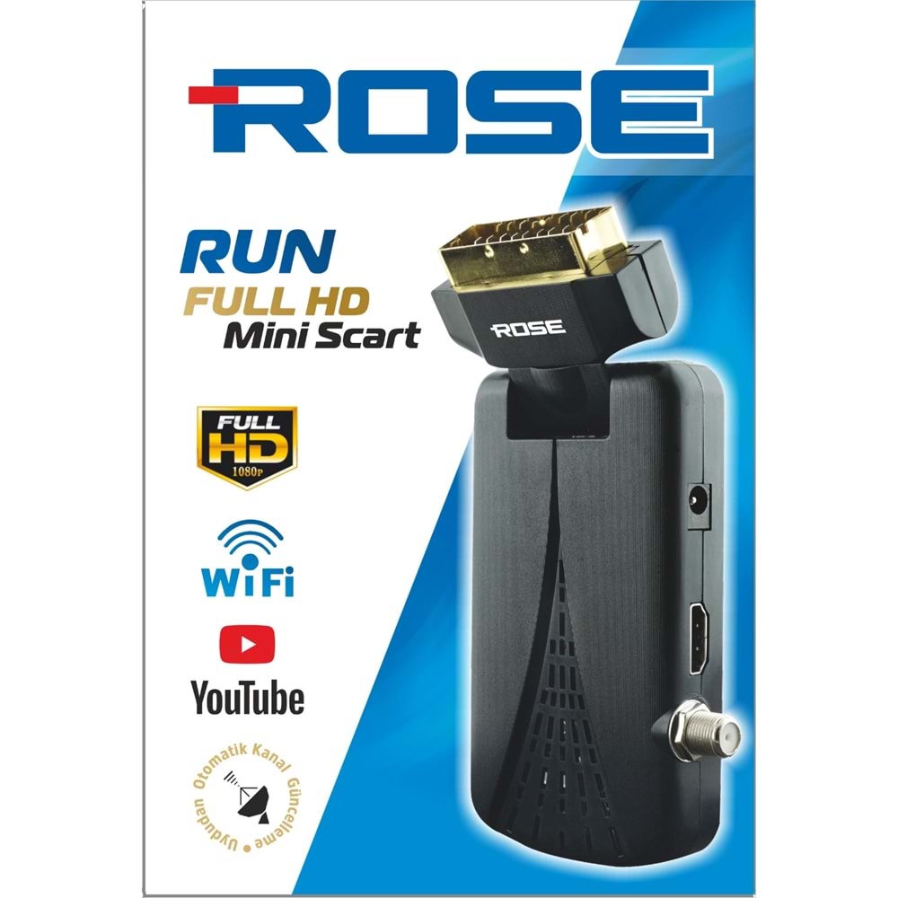 ROSE RUN PRO S SCART HD UYDU ALICI