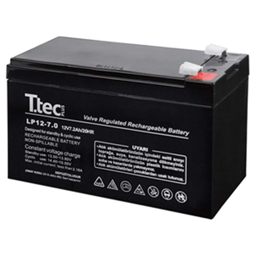 TTEC 12V 7A Siyah Kuru Akü