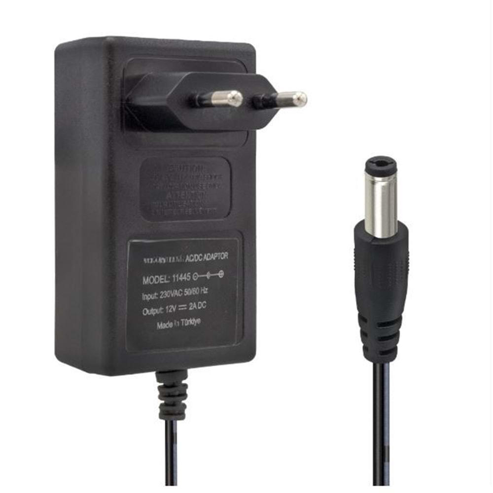 Rose 12V 2A Plastik Kasa Adaptör