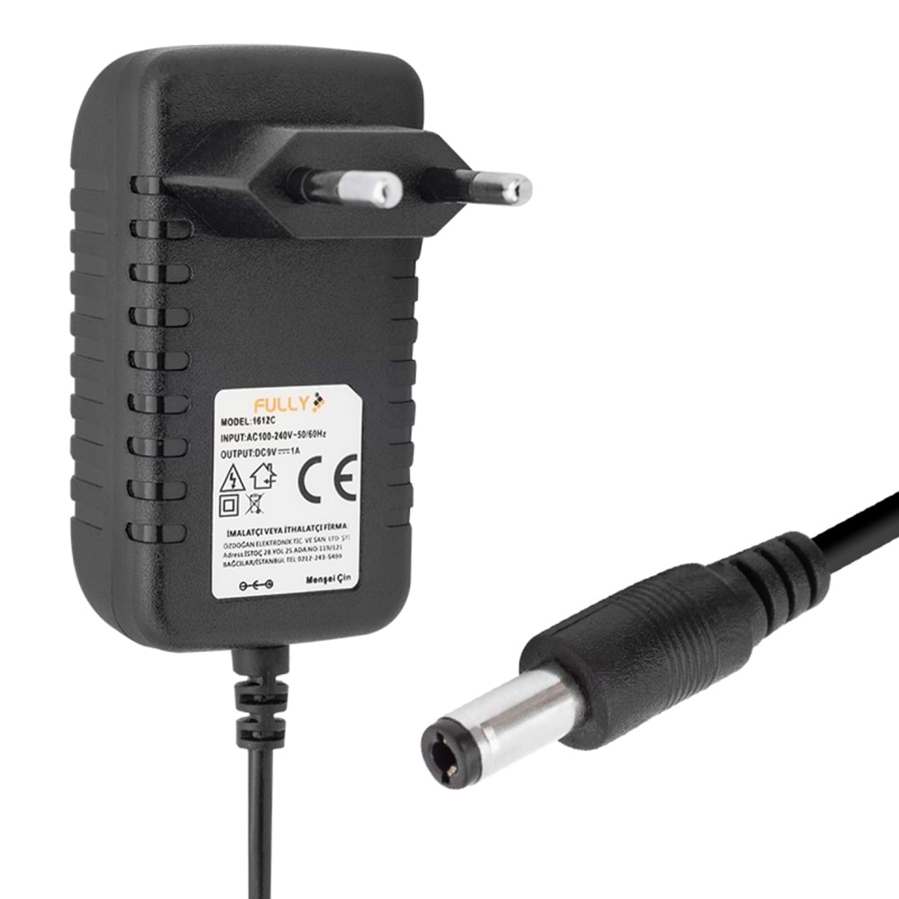 Fully 12V 1.A Plastik Kasa Adaptör