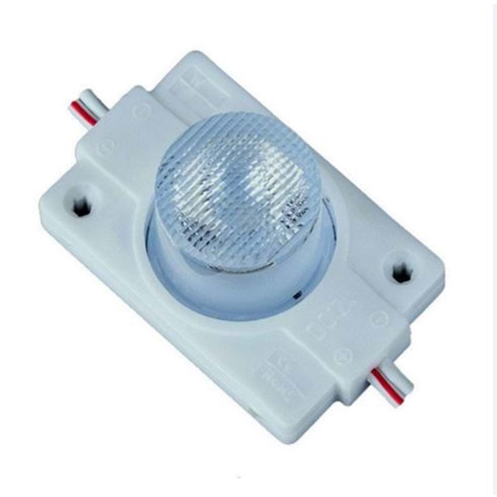 Led Modül Beyaz 1 Led Mercekli 12v Dc 1,5w