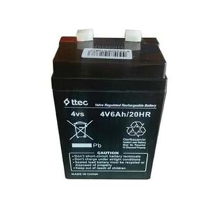 Ttec Akü 4v 6a Siyah Kuru Akü