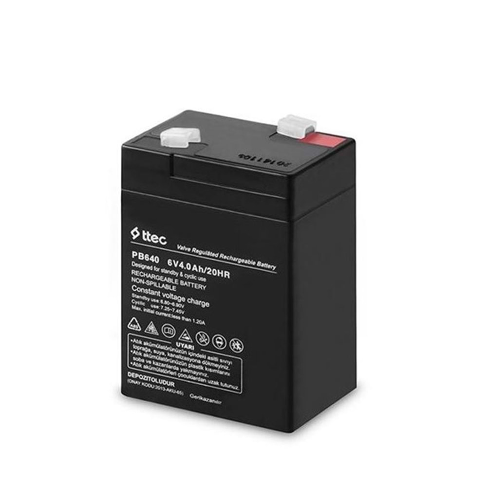 Ttec Akü 6V 4 Ah Siyah Kuru Akü
