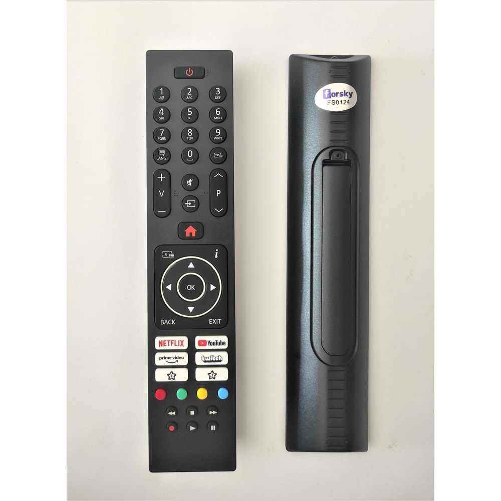 FORSKY VESTEL NETFLİX-YOTUBE-PRİME VİDEO- TWİTCH TUŞLU LED TV KUMANDASI