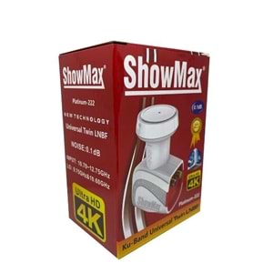 SHOWMAX PLATİNIUM-222 CİFTLİ LNB