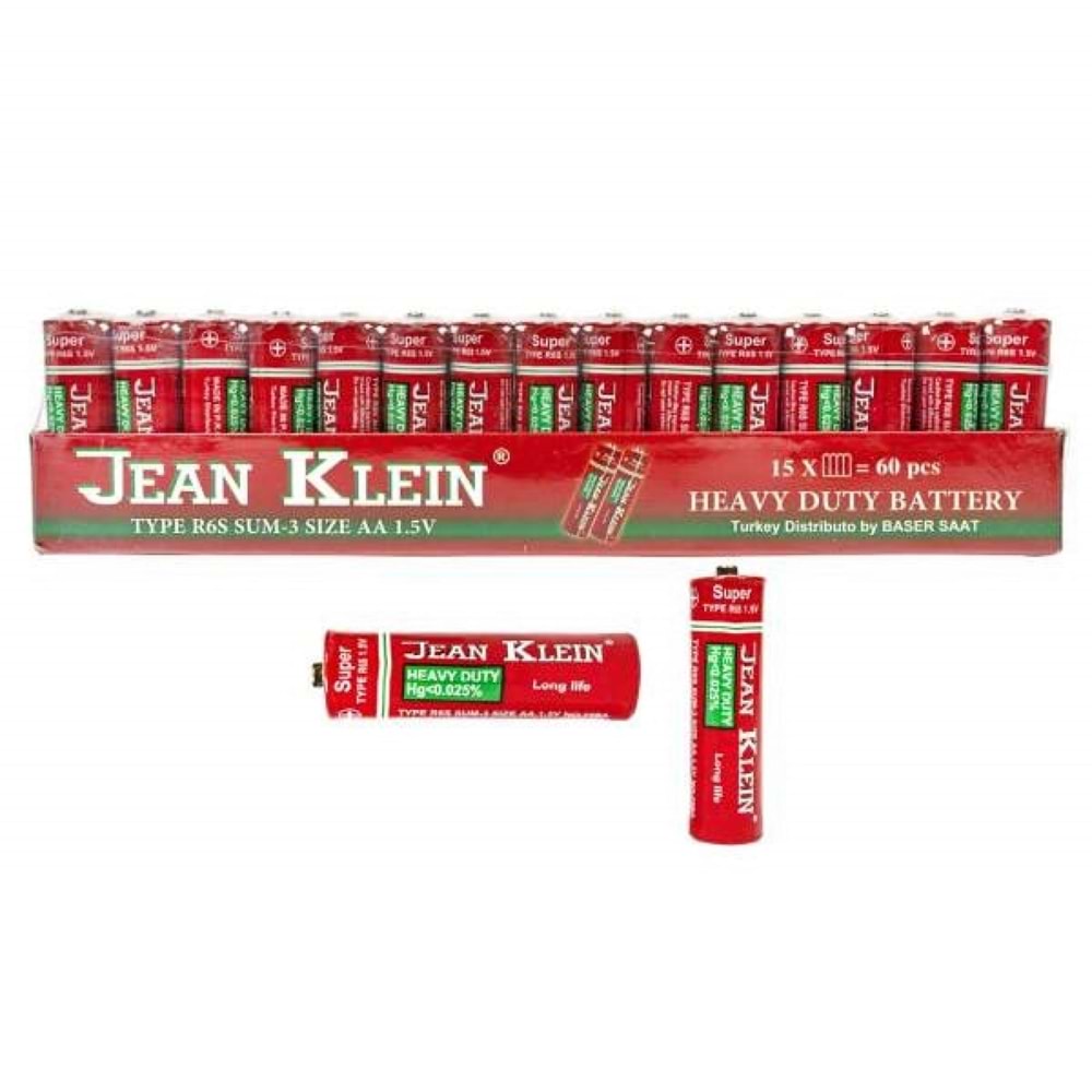 Jean Clean Aaa Çinko Karbon 60Lı İnce Pil