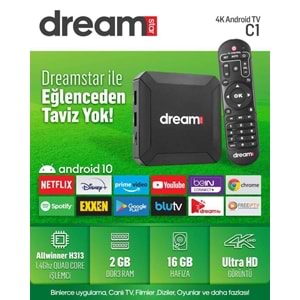 DREAMSTAR C1* ANDROID BOX UYDU CİHAZI