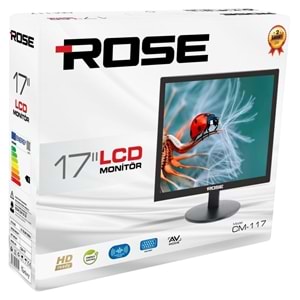 ROSE 17 İNÇ MONİTÖR ( SESLİ- KUMANDALI)
